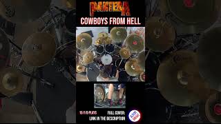 COWBOYS FROM HELL  PANTERA  DRUM COVER  Bosphorus Cymbals shorts 02 [upl. by Iras]