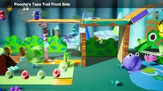 Yoshis Crafted World Poochys Tape Trail  Hide and Seek Sprout Location [upl. by Arodoet]