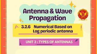 326 Numerical Based on Log Periodic Antenna  EC602 [upl. by Arlin]