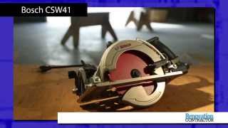 Renovation Contractor WORMDRIVE SAW TOOL TEST Bosch CSW41 [upl. by Declan636]