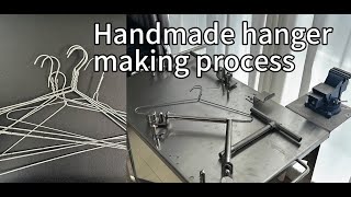 How to make a hanger by hand ？ Stainless steel workbench [upl. by Suoivatnod]