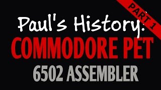 Paul Plays  6502 Assembler and Commodore PET Nostalgia 12 [upl. by Eimrots]