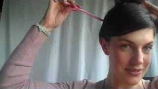 EASY chopstick updo QUICK HAIRSTYLE How to Tutorial  Vintagious [upl. by Grae708]