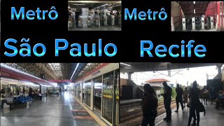 Comparando o metrô do RECIFE com o metro de SÃO PAULO  COMUNISMO X CAPITALISMO [upl. by Juxon]