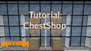 Minecraft Towny PvE OMM Tutorial ChestShop [upl. by Gibbie]