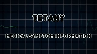 Tetany Medical Symptom [upl. by Ab878]