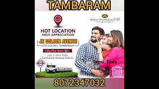 Tambaram nearby railway station plots and Villa [upl. by Silliw]