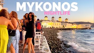 Mykonos Greece 🇬🇷  Summer Nightlife Walk  September 2022  4K HDR [upl. by Ulrikaumeko597]