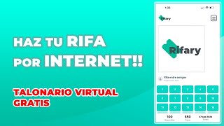 Sistema talonario virtual de rifa Rifary 2024 [upl. by Kippar]