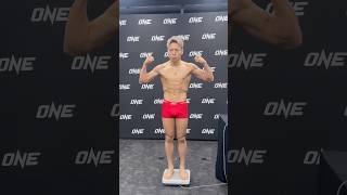 Takeru passes hydration makes weight for ONE Friday Fights 81 onechampionship onelumpinee [upl. by Akeenahs]