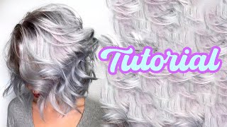 Como Hacer Tinte Gris Plata En Casa l Paso a paso Tutorial [upl. by Kirst934]