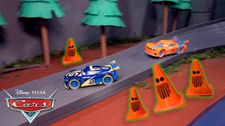 NextGeneration Racers Compete in the Piston Cup HaulOWeen Race  Pixar Cars [upl. by Onaicul]