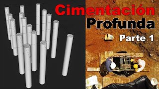 Proceso Constructivo de CIMENTACIÓN PROFUNDA  Excavación de PILAS  Parte 1 [upl. by Nahtiek]