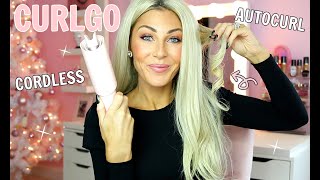 TYMO CURLGO CORDLESS AUTO CURLING IRON  REVIEW  DEMO [upl. by Denny]