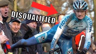 Most UNSPORTING Cyclocross Moments in Cycling History  Motordoping Kicking amp Mathieu van der Poel [upl. by Neleh]