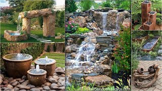 50 Best Garden Decorating Ideas with Water Features  RockeryFountainsPonds Garden Ideas [upl. by Bridgette]