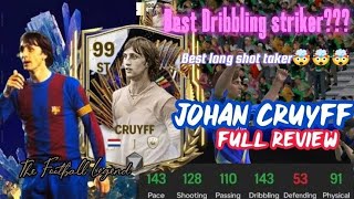 Johan Cruyff fc mobile review 🤯🤯🤯 better than R9 best st in fc mobile💯💯💯 gameplay fc25 fifa [upl. by Hazard]