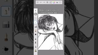 Realistic Autodesk Sketchbook Pencil Brush Settings✏️✨ art digitalart [upl. by Ab]