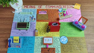 Means of communication l Poster on Means of communication [upl. by Glennie895]