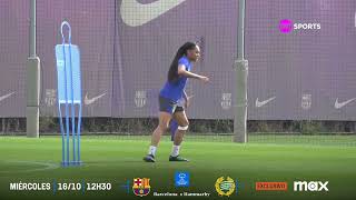 ¡SALMA PARALLUELO CONTINÚA CON SU RECUPERACIÓN EN EL BARCELONA  UEFA WOMENS CHAMPIONS LEAGUE [upl. by Briggs]