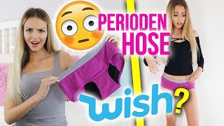 PERIODEN HOSE 😳 Kostenlose Beauty Produkte von Wish testen  XLAETA [upl. by Ayekam]