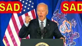 Joe Biden LITERALLY Gaffed for 30 minutesTODAY In Philly While Screaming at😂😂😂 [upl. by Merv]