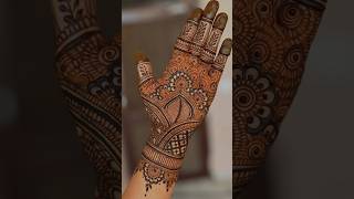 Full hand bridal mehndi design for bridesimple mehndi design for girl youtubeshorts mehndidesign [upl. by Htide663]