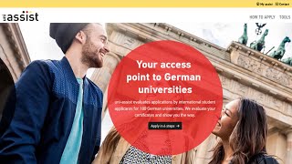 How to open Uniassit account German Student visa [upl. by Missak]