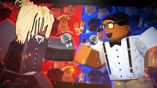 TEAM GWALLAHS VS TEAM AQUA ROBLOX GANG WARS RAP BATTLE AT THE END [upl. by Ylevol]