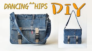 diy청바지 리폼리폼가방만들기denim tote bag tutorialtote bag sewing tutorialdiy jeans bag hand sewing청바지가방 [upl. by Deana]