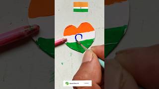 India flag 🇮🇳 shorts viral trending flag ytshorts carft art drawing [upl. by Eedahs]