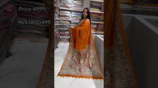 New design bhagalpuri tussar ghicha silk madhubani saree onlineshopping bhagalpursilksaree [upl. by Ihel]