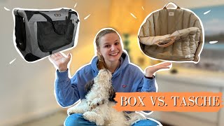 Hundebox vs Hundetasche I Was ist besser I Erfahrungsbericht I Fibis Adventures [upl. by Kelvin]