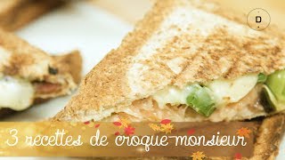 3 recettes de croquemonsieur [upl. by Leidba495]