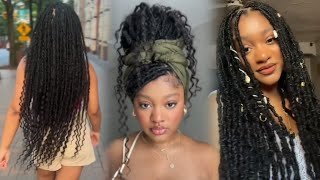 The easiest faux locs tutorial  beginners guidestep to secure the ends of your faux locs [upl. by Michaela]