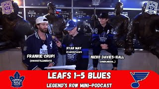 FIX THE POWERPLAY wHockey Illuminati  Leafs 15 Blues  Legends Row Mini Pod [upl. by Ynoyrb]