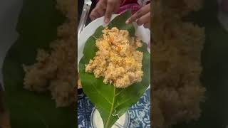 TOMATO RICE IN TEAK TREE LEAF [upl. by Monteith774]