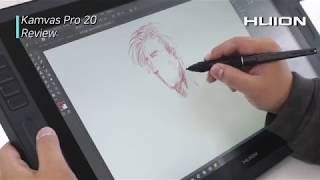 HUION Kamvas Pro 20 Review 캄바스 프로 20 리뷰 [upl. by Ahsinid]