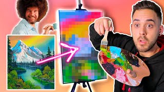 SEGUÍ UN TUTORIAL DE BOB ROSS 🥵 DECÍAN QUE ERA FÁCIL [upl. by Adnik]