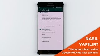 WhatsApp sohbet yedeği Google Driveda nasıl saklanır [upl. by Lorraine493]