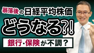 どうなる 暴落後の日経平均株価 ～上値を抑えているのは半導体より銀行･保険？～ 2024年8月10日 [upl. by Konstance3]