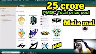 Total Prize pool in Pmgc 2022 tournament All team list [upl. by Radmen]