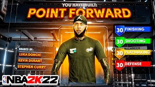 NEW quotPOINT FORWARDquot BUILD w SHARP TAKEOVER is INSANE on NBA 2K22 CRAZY 3 POINTERS amp ANKLE BREAKERS [upl. by Ennahgiel]