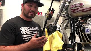 How to install brake pads on a Harley Davidson [upl. by Gaye681]