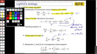 Course Theoretical Acoustic Part III Aeroacoustics 20210401 0702 1 [upl. by Remmos]