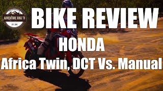 BIKE REVIEW Honda Africa Twin Review Manual Vs DCT [upl. by Letti970]