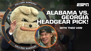 Lee Corsos SEC Championship headgear pick with Theo Von 🏈🍿  College GameDay [upl. by Wiskind363]