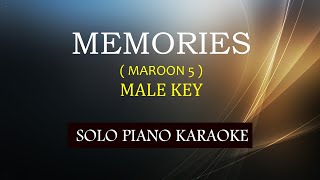 MEMORIES  MAROON 5   LOWER KEY  MALE KEY   COVERCY [upl. by Eimmelc]