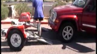 The Acme quotEZETOWquot Car Tow Dolly being loaded [upl. by Brendon]