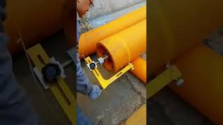 Wire drawing process for gas pipe [upl. by Dysart]